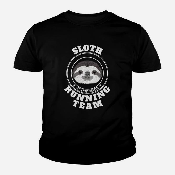 Sloth Running Team Lets Take A Nap Instead Funny Tee Youth T-shirt