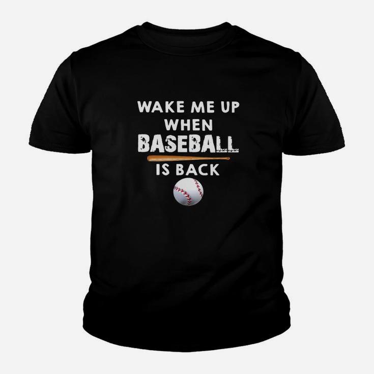 Softball Wake Me Up When Baseball Is Back Shirt Youth T-shirt