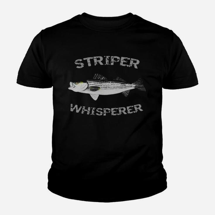 Striper Whisperer Striped Bass T-shirt Striper Fishing Shirt Youth T-shirt