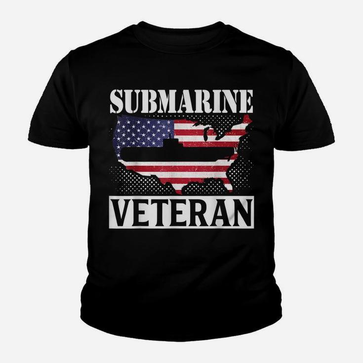 Submarine Veteran Fighting For Freedom Patriot Veterans Day Youth T-shirt