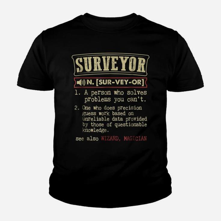 Surveyor Shirt Dictionary Definition Term Youth T-shirt