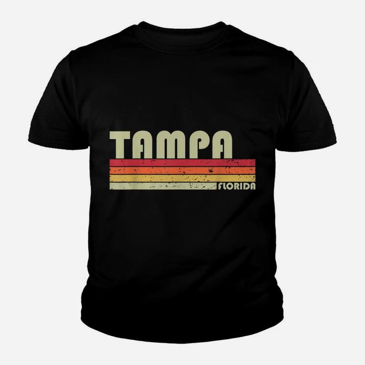 Tampa Fl Florida Funny City Home Roots Gift Retro 70S 80S Youth T-shirt