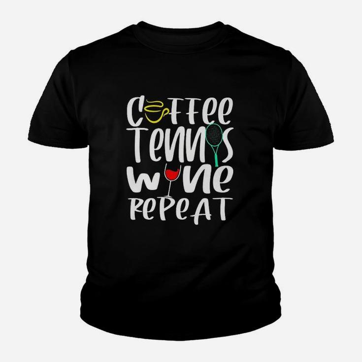 Tennis Player Coach Coffee Wine Lover Funny Christmas Gift Youth T-shirt