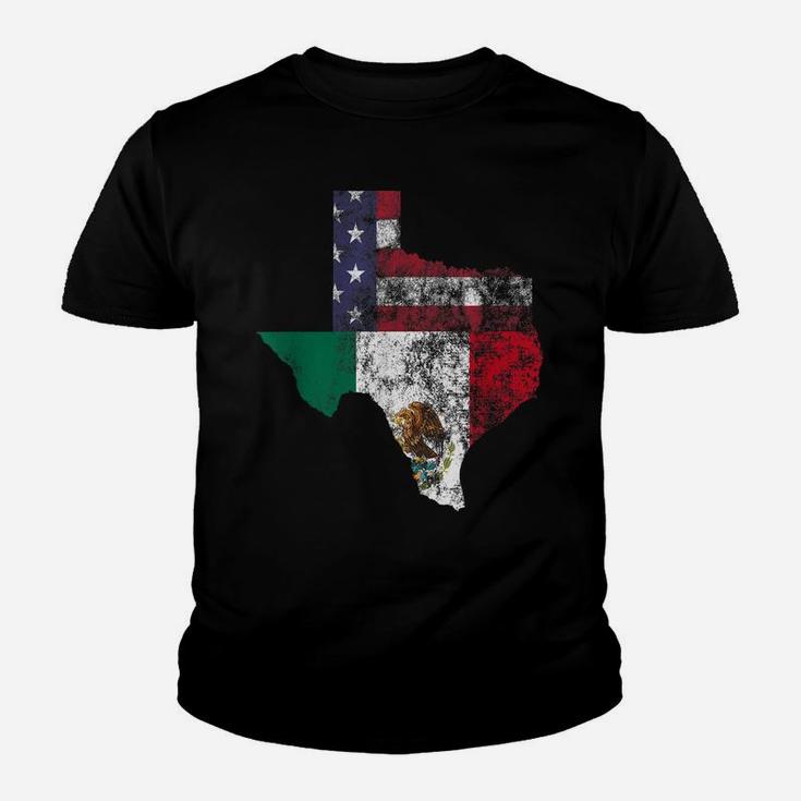 Texas Mexico American Flag Cinco De Mayo Mexican T Shirt Youth T-shirt