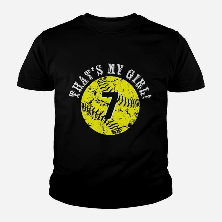 That Is My Girl Softball Player Mom Or Dad Gifts Youth T-shirt