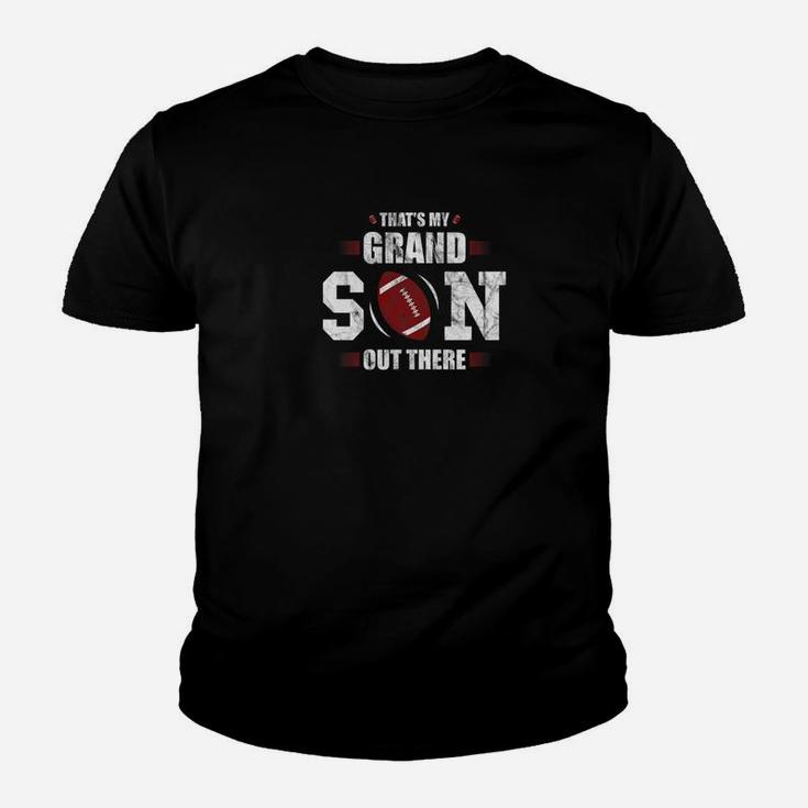 Thats My Grandson Out There Football Gift Grandma Grandpa Premium Youth T-shirt
