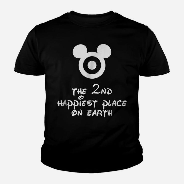 The 2Nd Happiest Place On Earth Cute Funny Kids Mom Shirt Youth T-shirt