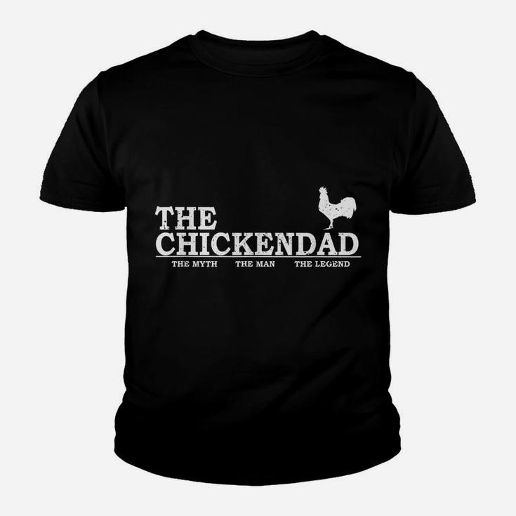The Chicken Dad  Pet Lover Father's Day Gift Tee Cute Youth T-shirt