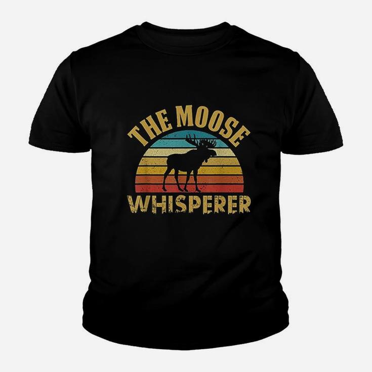 The Moose Whisperer Funny Moose Lover Camper Gift Youth T-shirt