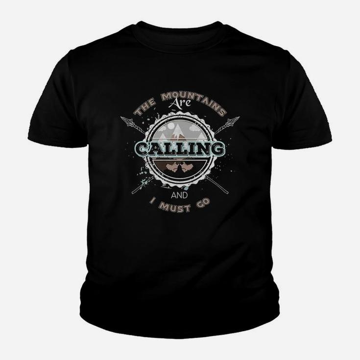 The Mountains Are Calling Hiking Tee Youth T-shirt
