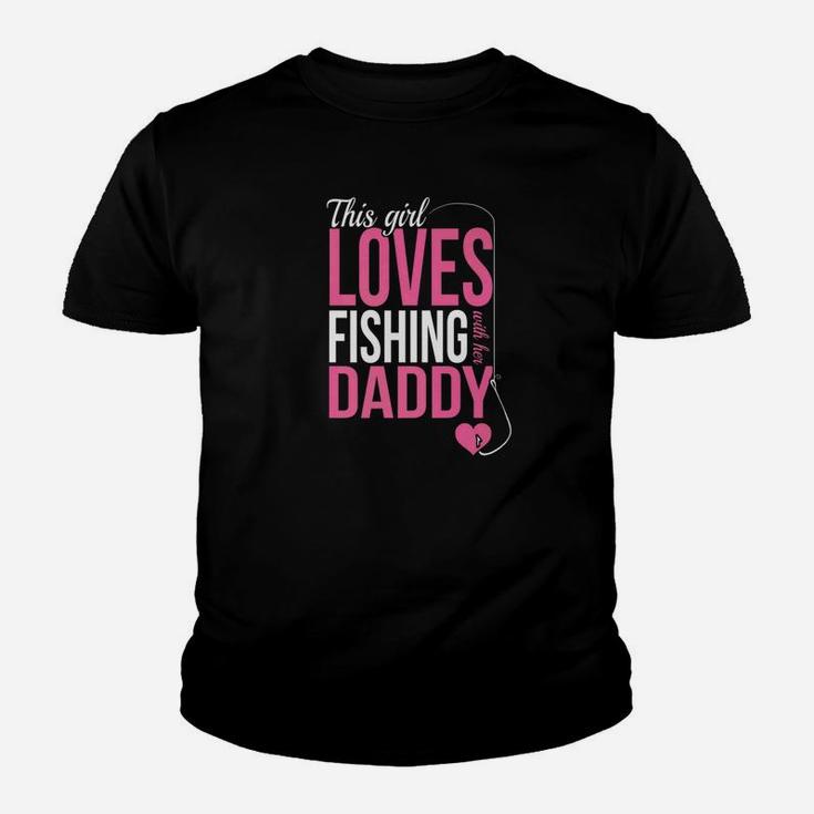 This Girl Loves Fishing With Her Daddy Youth T-shirt