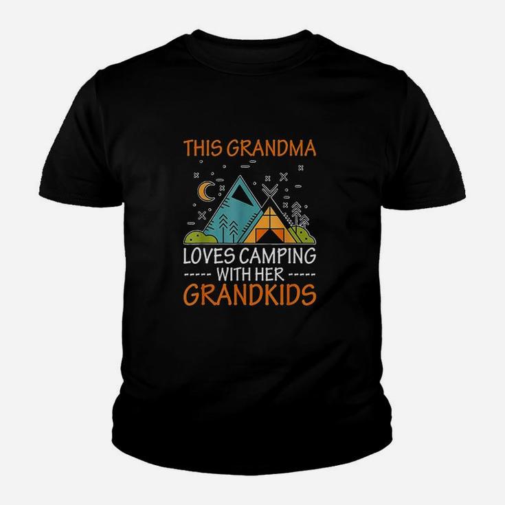 This Grandma Loves Camping With Her Grandkids Youth T-shirt
