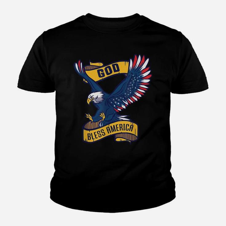 Usa Patriotic American 4Th Of July Outfit God Bless America Youth T-shirt