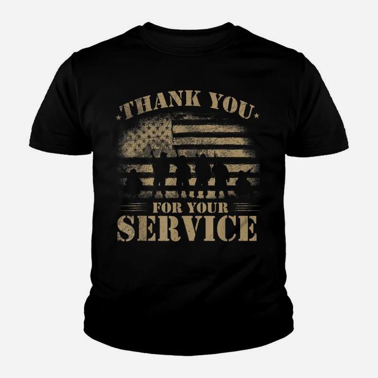 Veteran 365 Vintage Veteran Thank You For Your Service Youth T-shirt