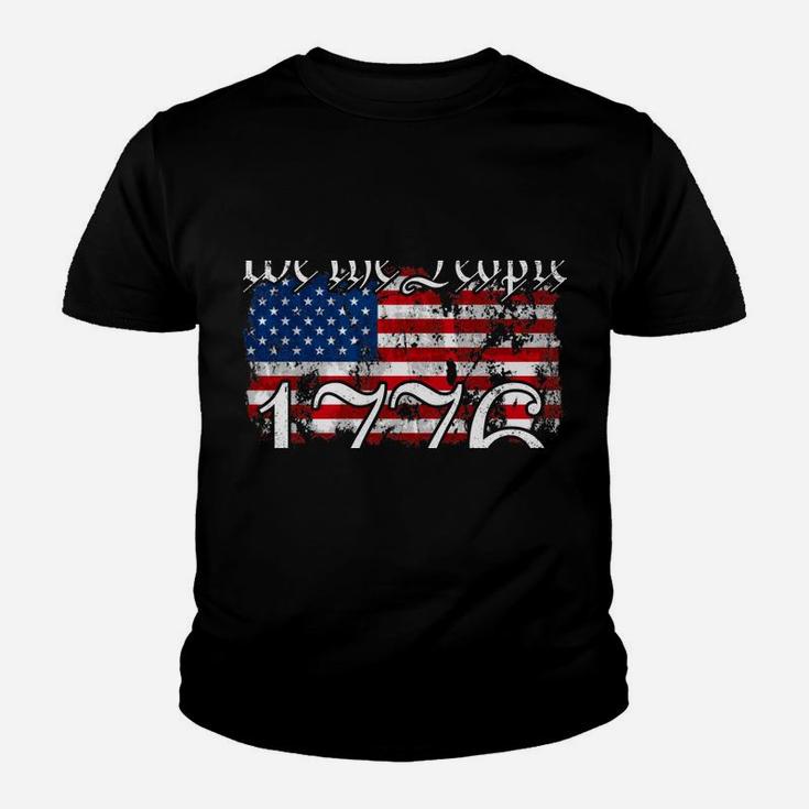 We The People 1776 US Constitution Freedom American Flag Sweatshirt Youth T-shirt