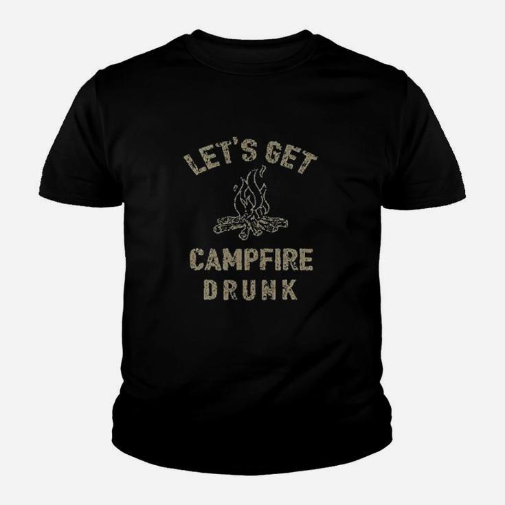 Weekend Forecast Camping With A Chance Of Drinking Youth T-shirt