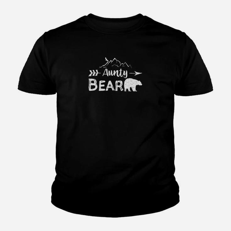 Womens Aunty Bear Matching Family Aunt And Uncle Camping Gift Youth T-shirt