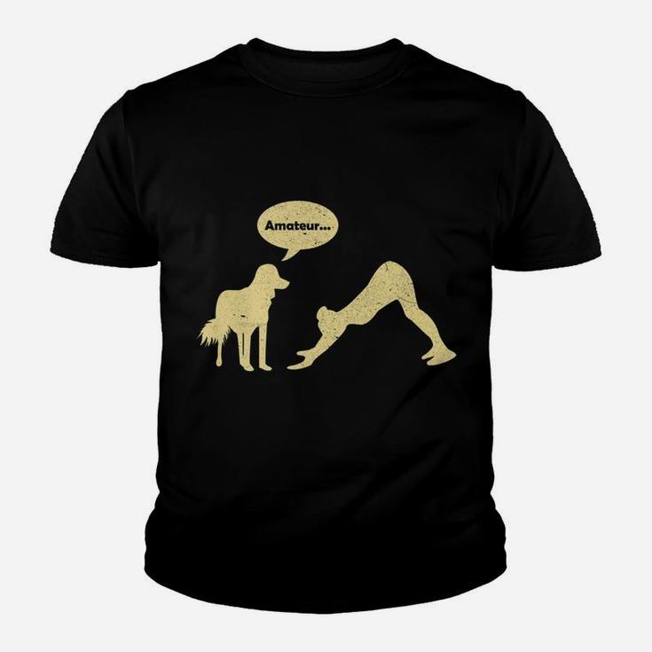 Womens Funny Downward Facing Dog Yoga Humor Comedy Womens Youth T-shirt