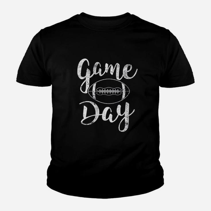 Womens Game Day Football Cute Football Youth T-shirt