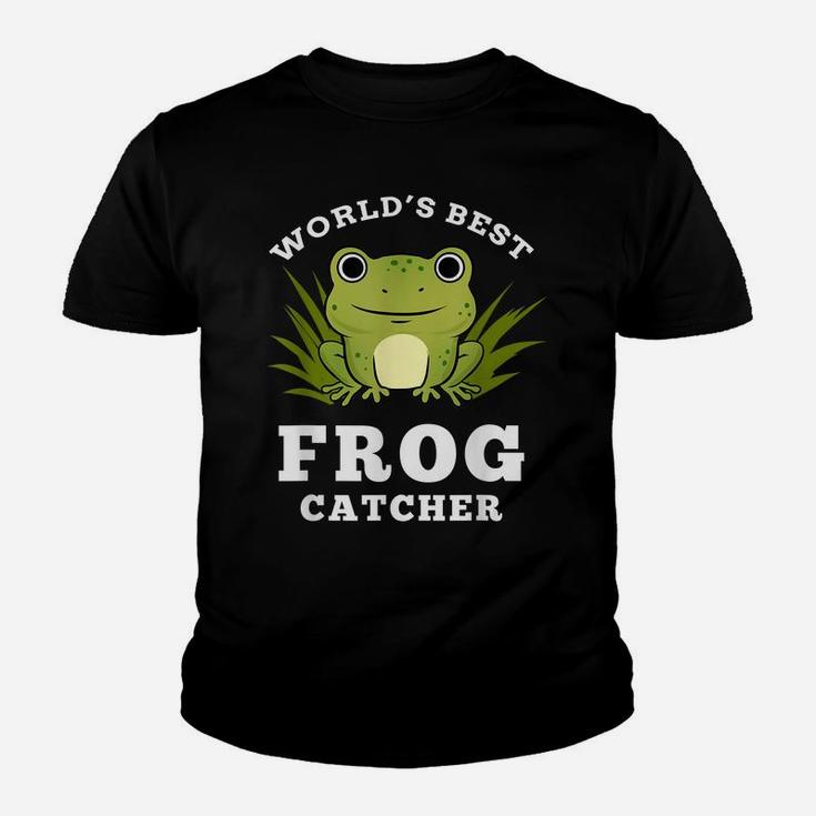 Worlds Best Frog Catcher Frog Hunting Youth T-shirt