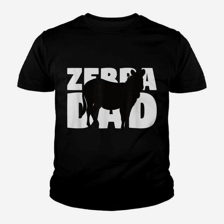 Zebra Lover Gift 'Zebra Dad' Zoo Keeper Animal Father Zebra Youth T-shirt