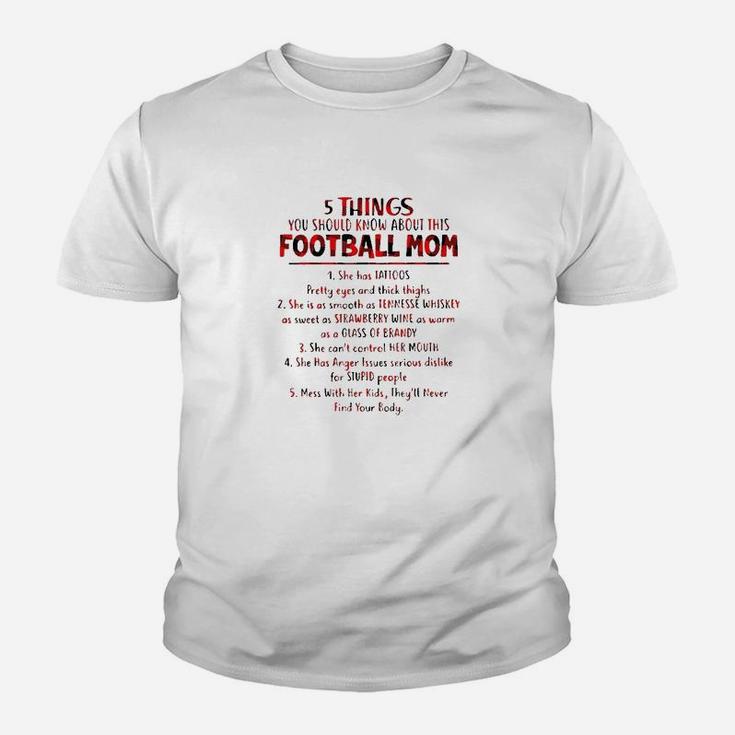 5 Things You Should Know About This Football Mom Youth T-shirt