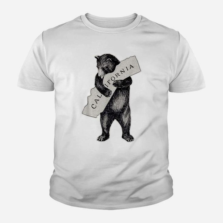 Bear Hug I Love California Shirt Art-Retro Vintage Cali Bear Youth T-shirt