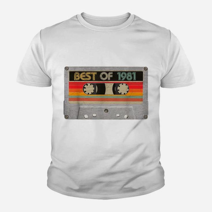 Best Of 1981 39Th Birthday Gifts Cassette Tape Vintage Youth T-shirt