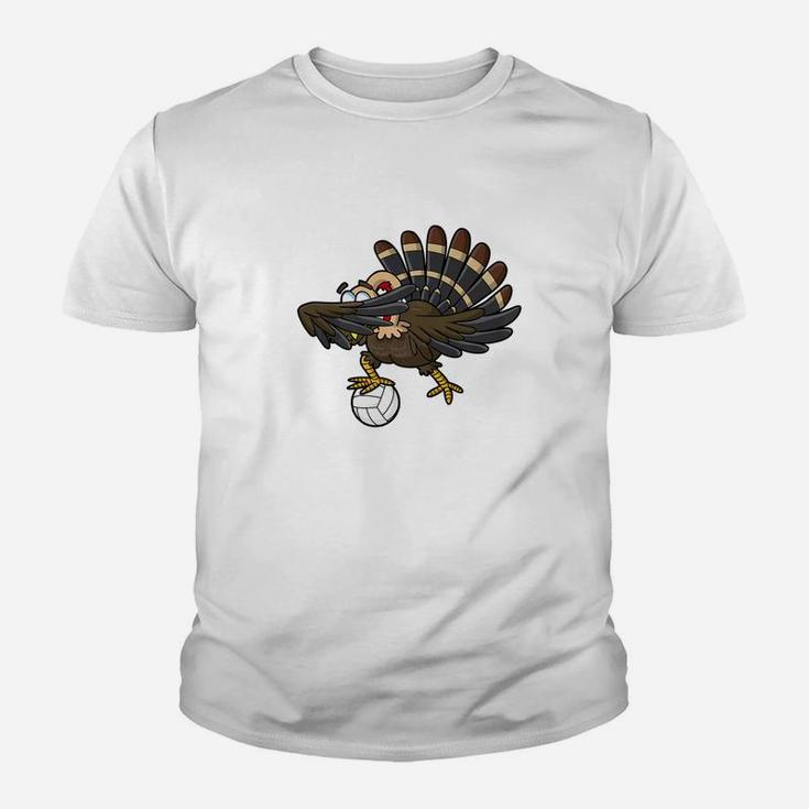 Dabbing Turkey Volleyball Happy Thanksgiving Day Youth T-shirt