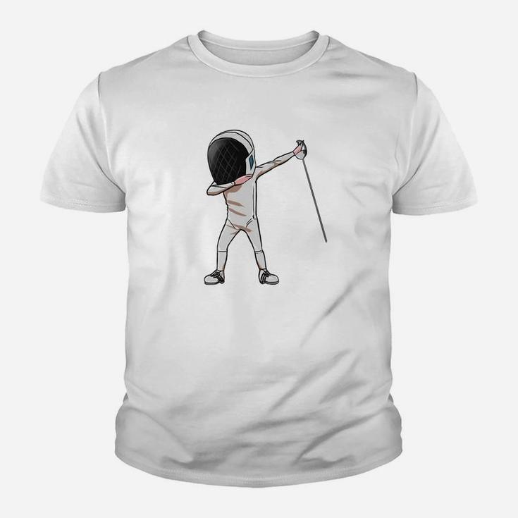 Fencing Dabbing Boy Girl Funny Dab Dance Sports Youth T-shirt