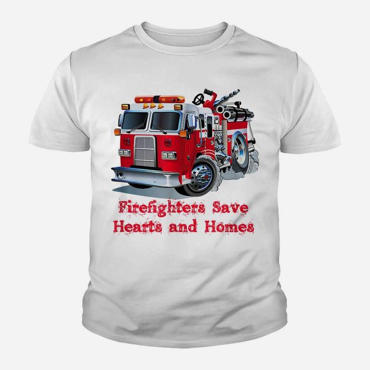 Firefighter , Fire Department Truck Tee Fireman Gift Youth T-shirt