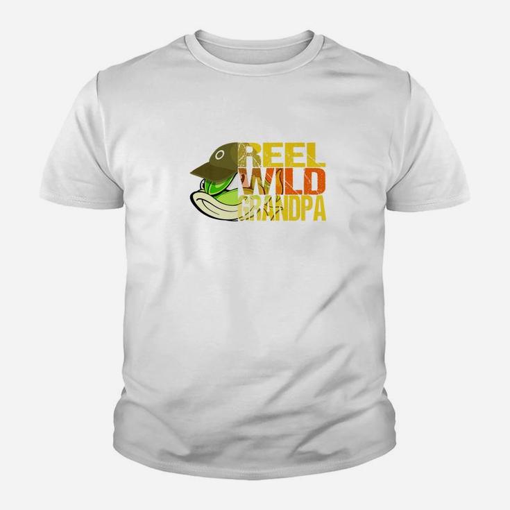Fishing Reel Wild Grandpa Fathers Day Gift Husband Or Dad Premium Youth T-shirt