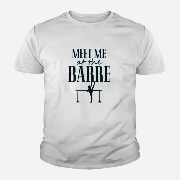 Funny Dance Workout Meet Me At The Barre Youth T-shirt