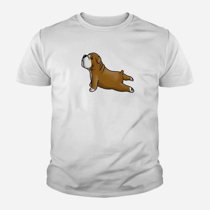 Funny English Bulldog Yoga Cute Dog Gift Tee Youth T-shirt