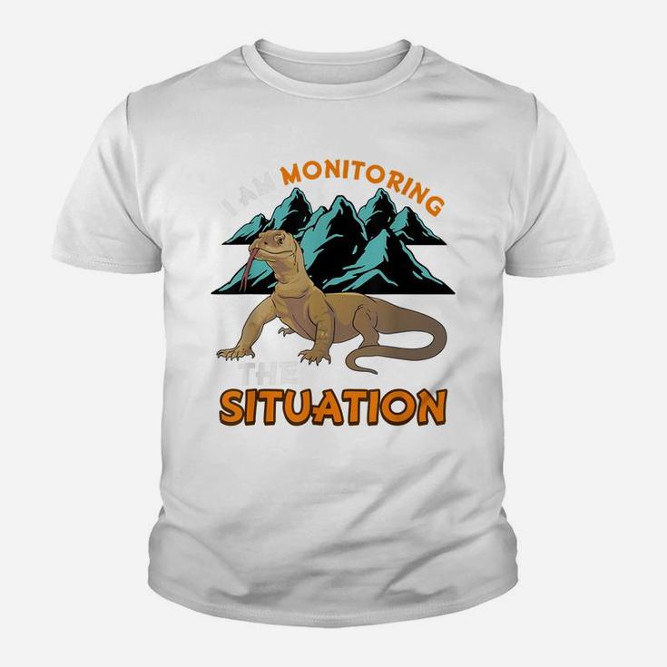 Funny Pet Monitor Lizard Gift Humor Graphic Reptile Youth T-shirt
