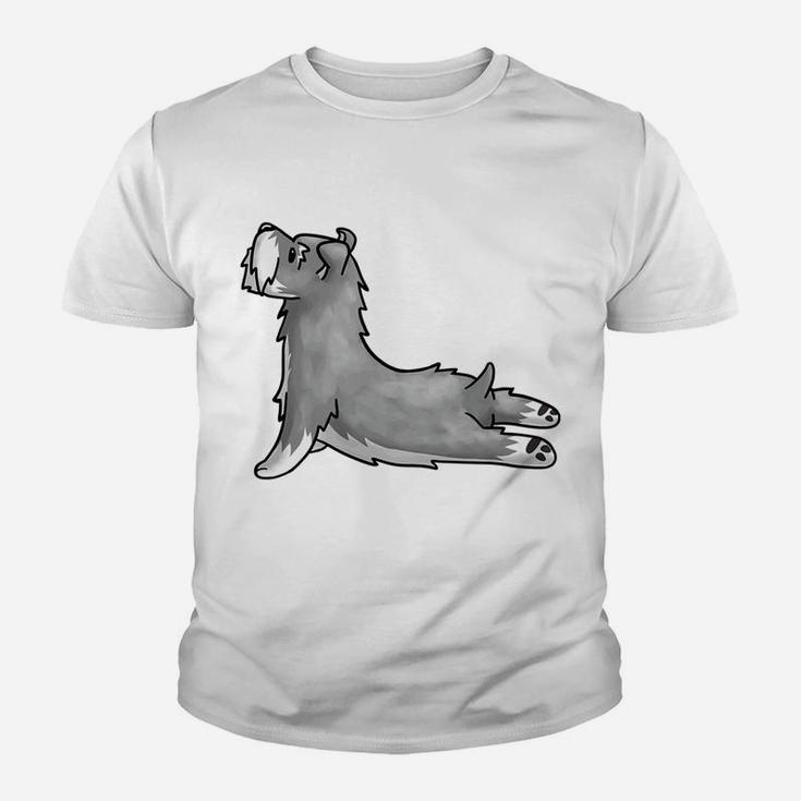 Funny Schnauzer Yoga Cute Dog Gift Tee Youth T-shirt