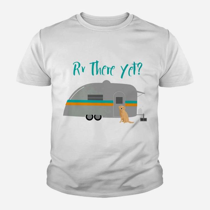 Golden Retriever Dog Rv Funny Camping Travel Youth T-shirt
