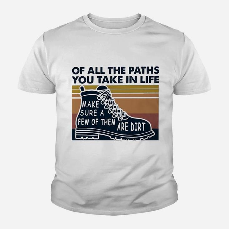 Hiking All The Paths You Take In Life Youth T-shirt