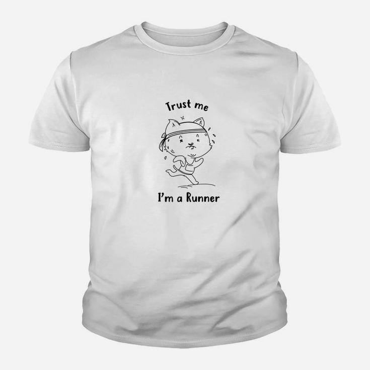 Kitten Of Trust Running Cat Exercise Youth T-shirt