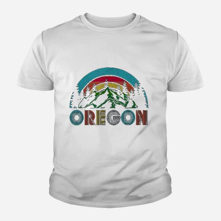 Oregon Mountains Outdoor Camping Hiking Gift Youth T-shirt