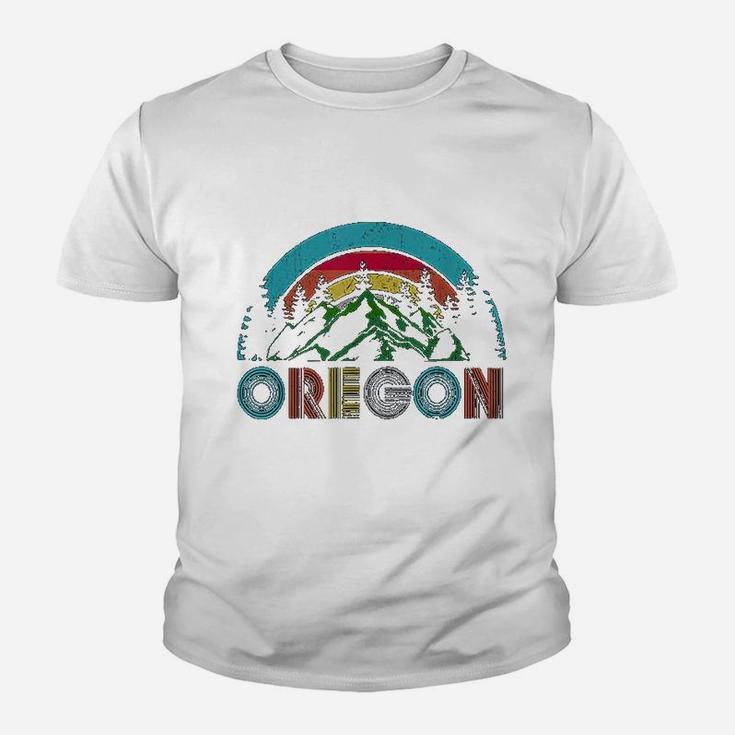 Oregon Mountains Outdoor Camping Hiking Youth T-shirt
