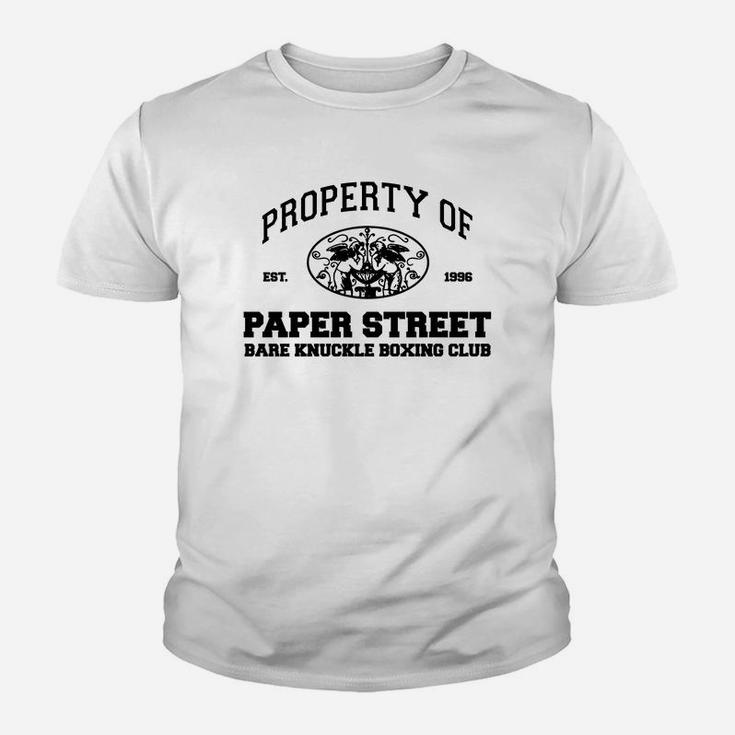 Property Of Paper Street Bare Knuckle Boxing Club Youth T-shirt