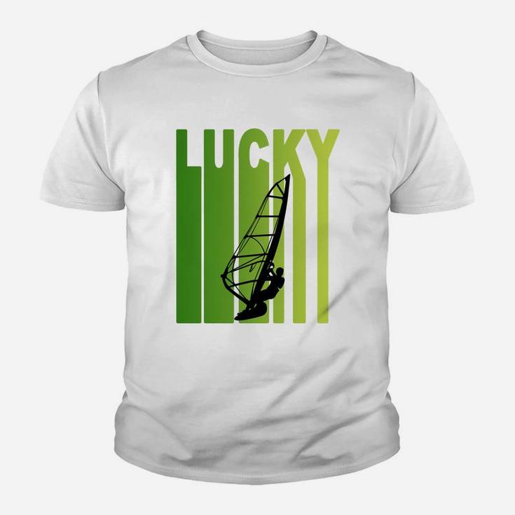 St Patricks Day Lucky Wind Surfing Funny Sport Lovers Gift Youth T-shirt
