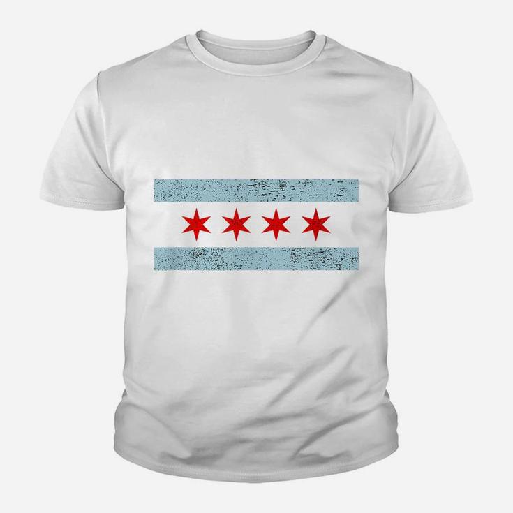 Sweet Vintage Retro Chicago Flag Red Six Pointed Stars Youth T-shirt