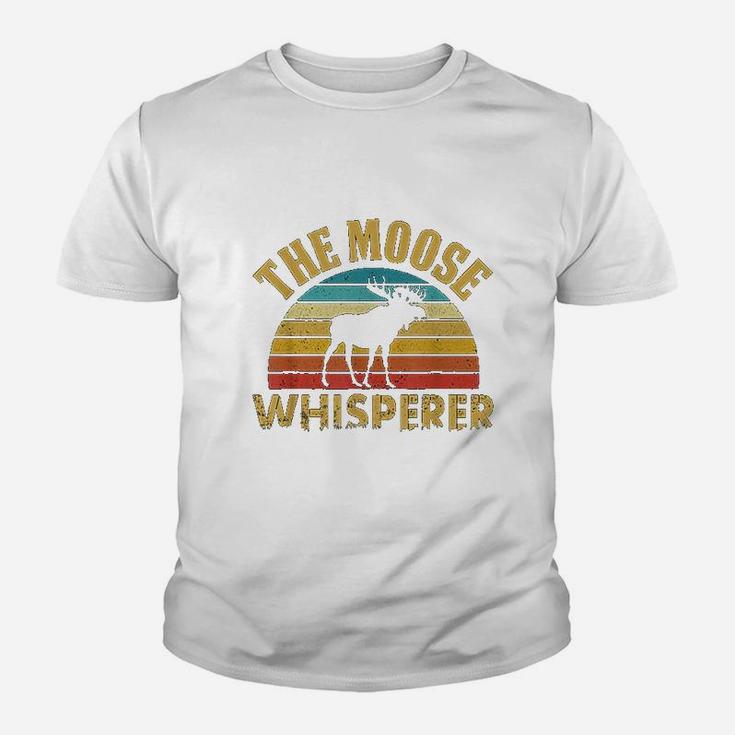 The Moose Whisperer Funny Moose Lover Camper Gift Youth T-shirt