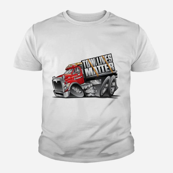 Tow Lives Matter Tow Truck Rollback Driver Youth T-shirt