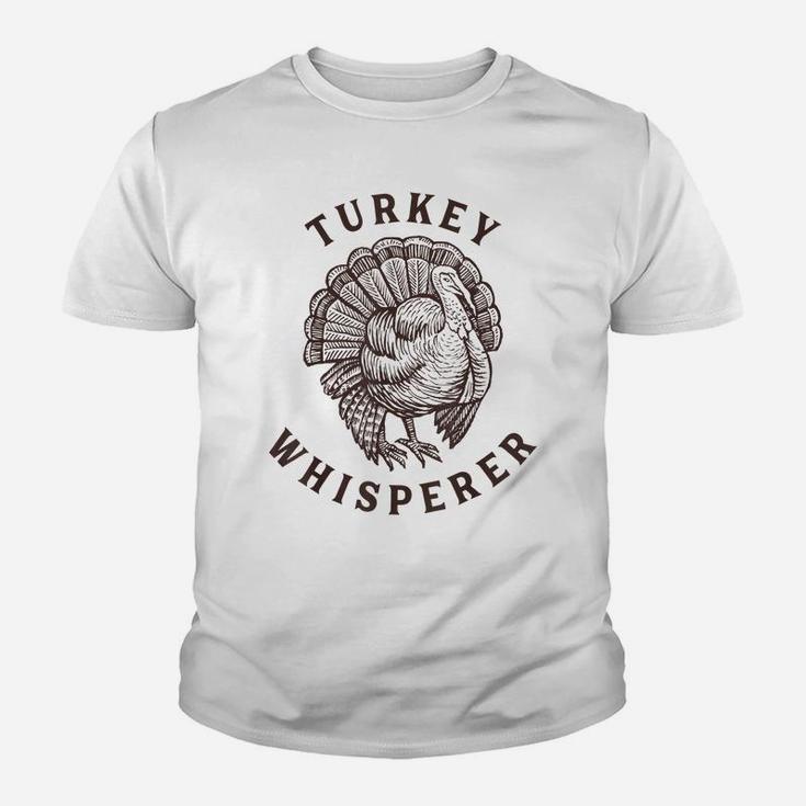 Turkey Whisperer Turkey Hunter Thanksgiving Youth T-shirt