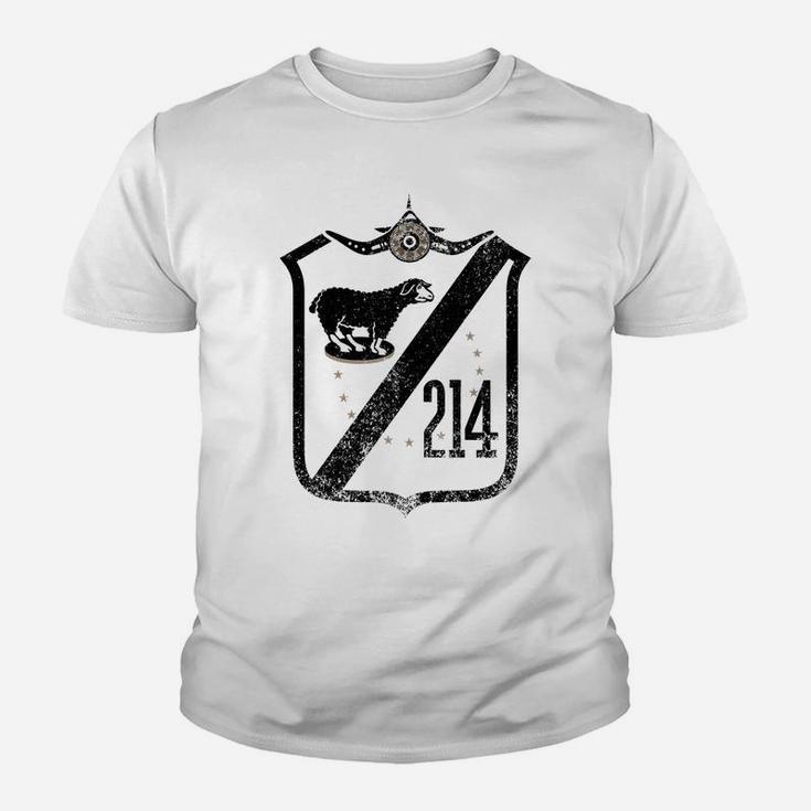 Vintage Black WW2 Squadron Patch VMA 214 Black Sheep Youth T-shirt
