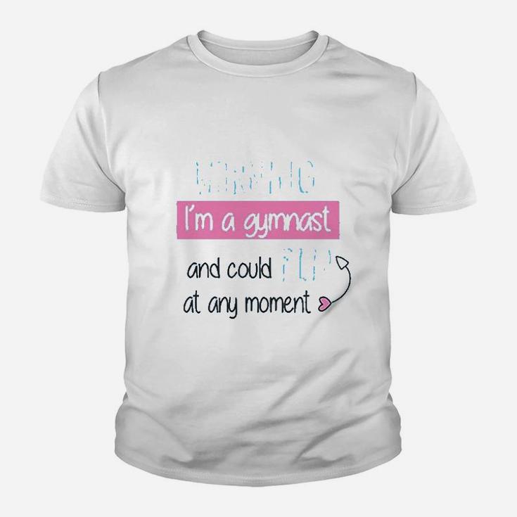 Warning I Am A Gymnast And Could Flip At Any Moment Youth T-shirt