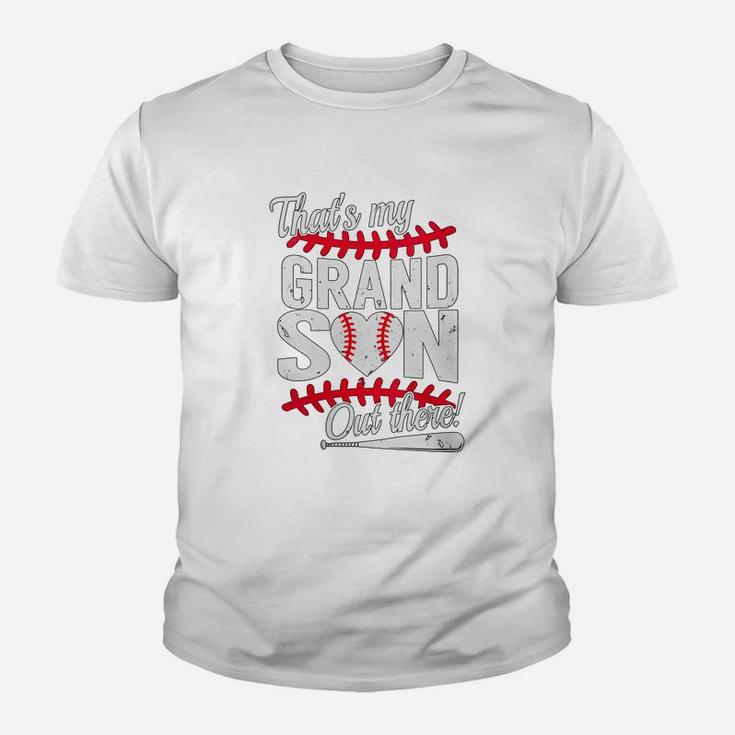 Womens Thats My Grandson Out There Baseball Youth T-shirt